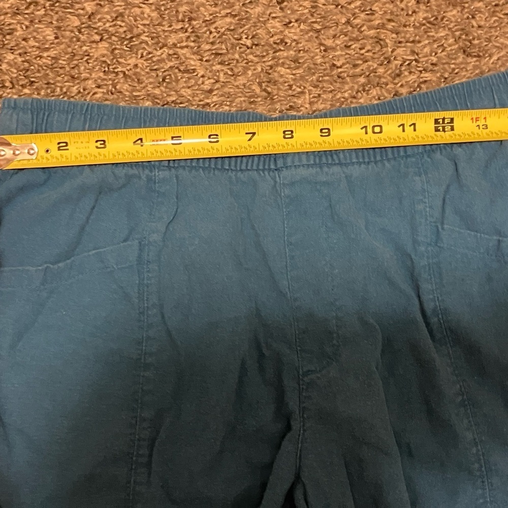 Old Navy High Waist Linen Blend Drawstring Shorts Size Medium - Picture 5 of 7